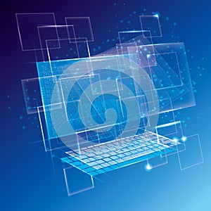 Technology background, big data concept design.