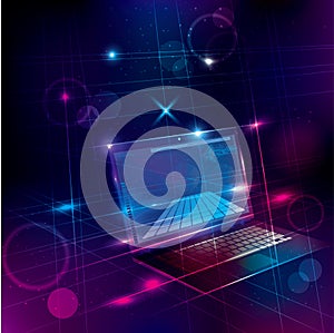 Technology background, big data concept design.