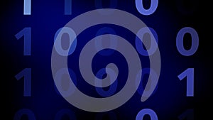 Technology background binary code and cyber security in digital technology science with binary numbers and computer programming