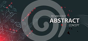 Technology background. Binary computer code.  Vector illustration