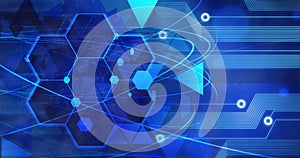 Technology Background, Computer future linien creative circuit