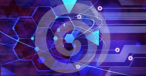 Technology Background, Computer future linien creative circuit