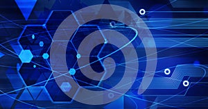 Technology Background, Computer future linien creative circuit blue