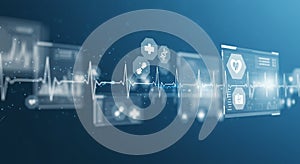 Technology background design concept photo