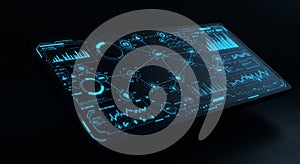 Technology background design concept photo