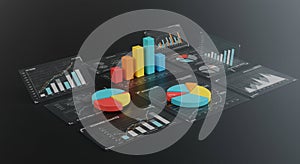 Technology background design concept photo