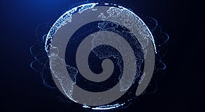 Technology background design concept photo