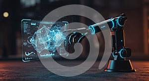Technology background design concept photo