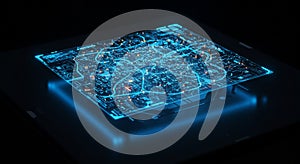 Technology background design concept photo