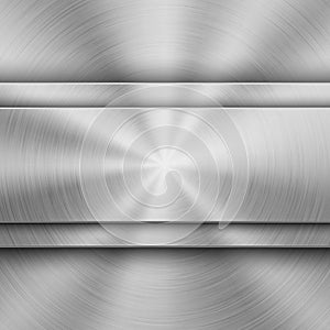 Technology Background with Metal Circular Brushed Texture