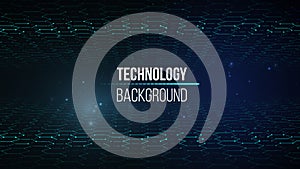 Technology background vector in abstract style. Abstract technology communication design innovation concept background