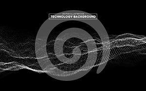 Technology background vector in abstract style. Abstract technology communication design innovation concept background