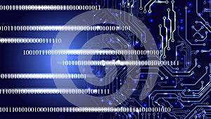 Technology banner.binary Technology Background.