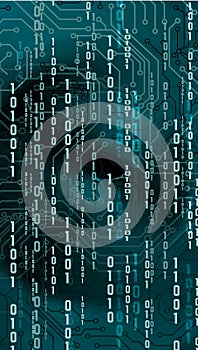 Technology banner.binary Technology Background.