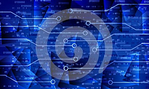 Technology banner.binary Technology Background.