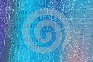 Technology binary code digital data transfer background