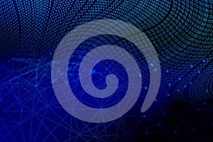 Technology binary web background. virtual concept.world network  technology communication background.