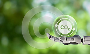 Technology for carbon neutrality concept. Environment and carbon management,