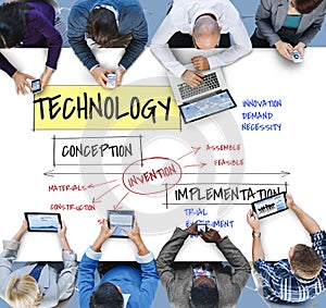 Technology Chart Diagram Process Icon