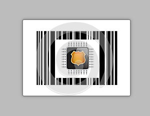 Technology chip upc or barcode
