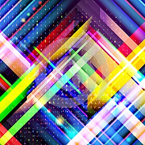 Technology colorful abstract background. Digital technology concept. Abstract futuristic, shiny lines background.