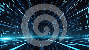 Technology and Computer Science: Digital Data Patterns and Information Elements in a Conceptual Design Space Backdrop