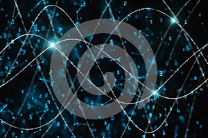 Technology, computing and cyberspace concept