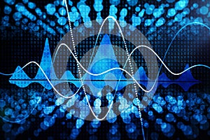 Technology, computing and visual concept