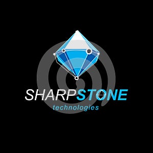 Technology conceptual symbol. 3D engineering vector, abstract po