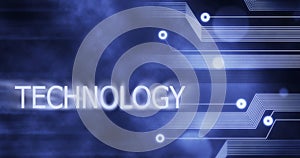 Technology Innovation Computer Data earth globe connected Future Business Background red