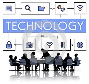 Technology Connection Innovation Internet Communication Concept