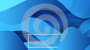 Technology connection modern abstract background template copy space vector