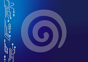 technology digital background. blue gradient background use for your design.