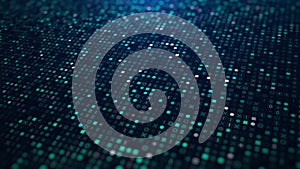 Technology digital data of computer code numbers binary, Technology cybersecurity abstract background