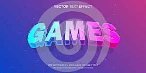 Technology digital games editable text effect