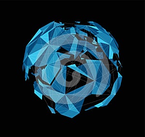 Technology earth and internet big data technology, data transmission and connection