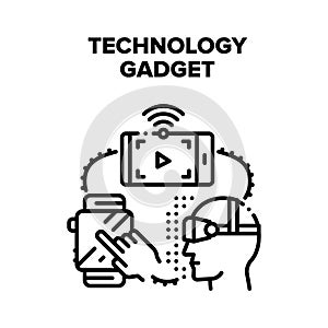 Technology Electronic Gadget Vector Black Illustration