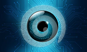 Technology eye.Eye futuristic technology background, Illustration business digital technology concept, Vector illustration.