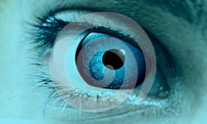 Technology eye.Eye vision futuristic technology background, Illustration business digital technology concept, Vector illustration.