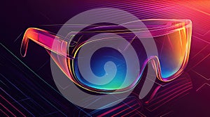 technology flickering ar glasses