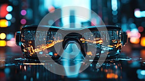 technology flowing AR glasses