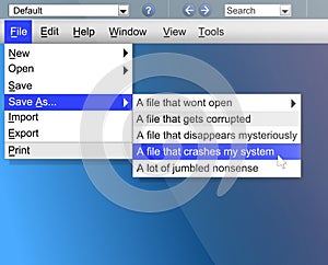 Technology frustration.