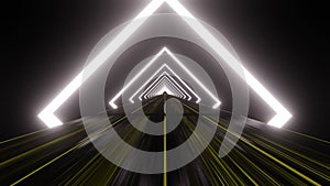 Technology future arrows abstract background. Speed lines motion texture. Panoramic banner. Long exposure