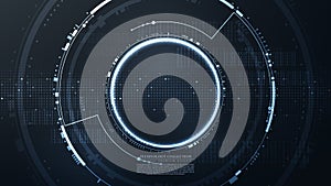 Technology futuristic hexagonal abstract computer system access background vector
