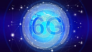 Technology 6G Communication in the future,6G internet concept
