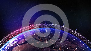 Technology 5G and 6G Communication in the future,5G internet concept,network image computer science,system connection scientific,