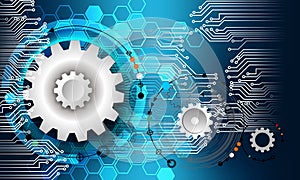 Technology Gears Cogs Banner Background Supply.