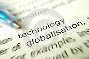 Technology for globalisation concept photo