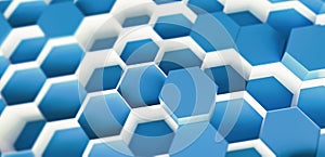 Technology hexagon pattern background