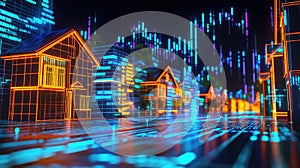 technology holographic display of dynamic housing market data
